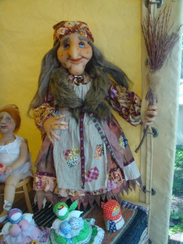 Бабушка Яга. Интерьерная кукла