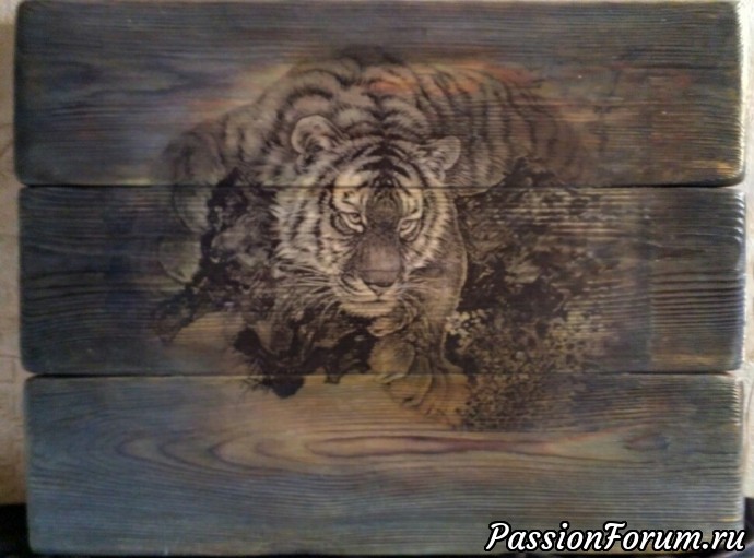 Панно "Тигр" (браш)