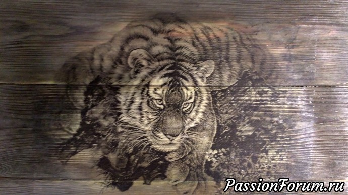 Панно "Тигр" (браш)