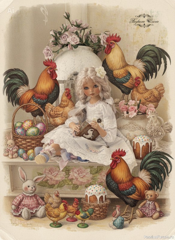 Маняша коллекционная текстильная кукла.