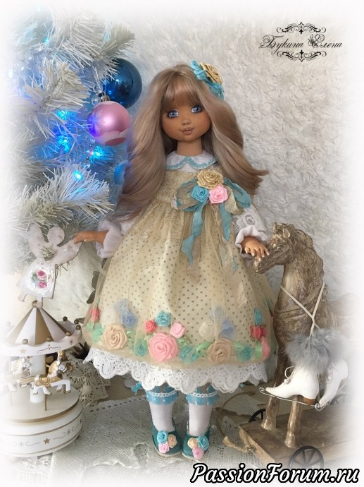 Аришенька, коллекционная текстильная кукла.