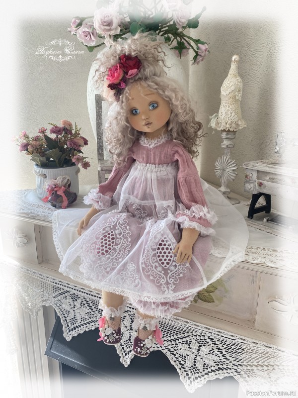 Олеся, коллекционная текстильная кукла.