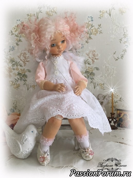 Ангелочек, текстильная кукла.