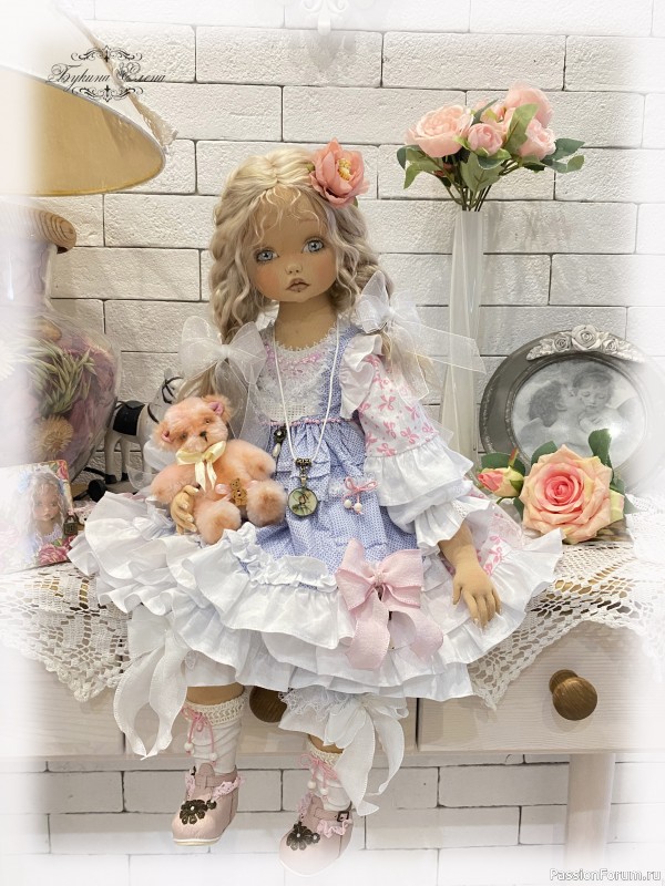 Сонечка коллекционная текстильная кукла.