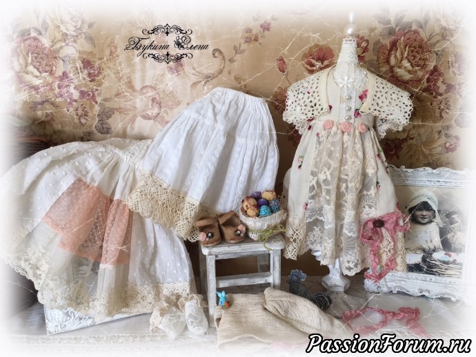 Клавочка, коллекционная текстильная кукла.