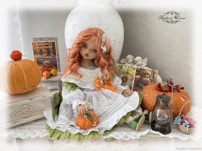 Есения коллекционная текстильная кукла.