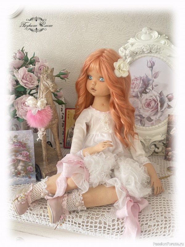 Коллекционная текстильная кукла Миленочка.