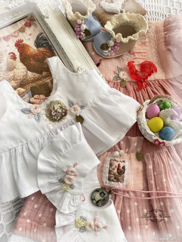 Маняша коллекционная текстильная кукла.