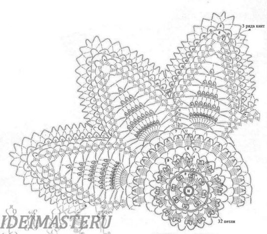 Схемы салфеток крючком-2.
