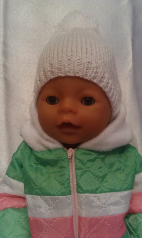 Продам комплект зимней одежды ручной работы для куклы baby born