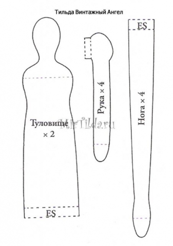выкройки кукол и кошки-тильда