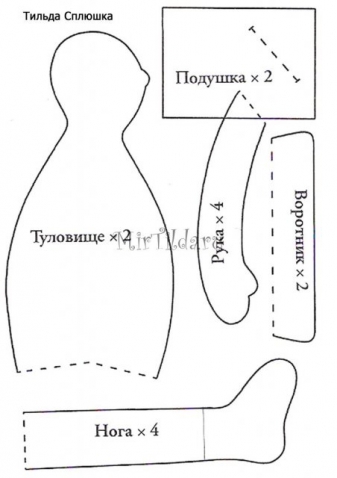 одежка для тильда