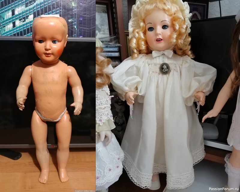 Антикварные куклы. Восстановление старых игрушек