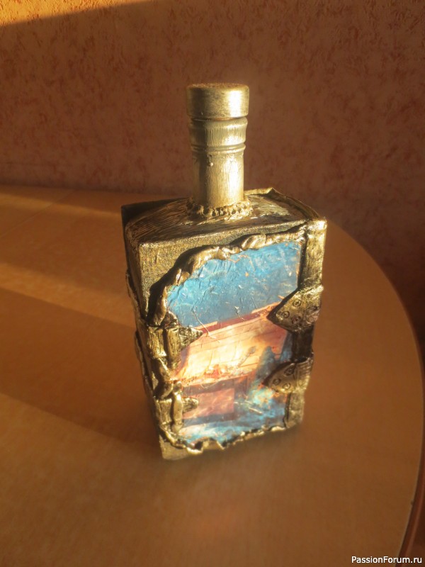 Бутылка -фолиант "Сокровища Чёрного моря"