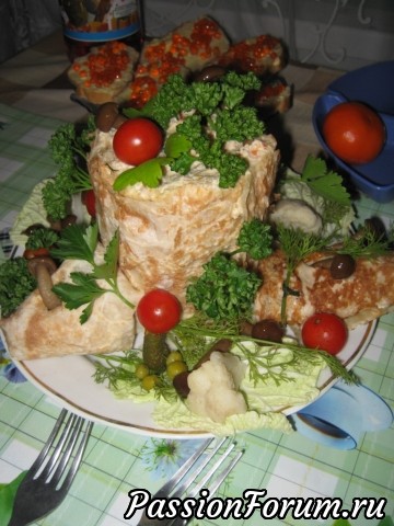 Оформляем салат "ПЕНЕК"