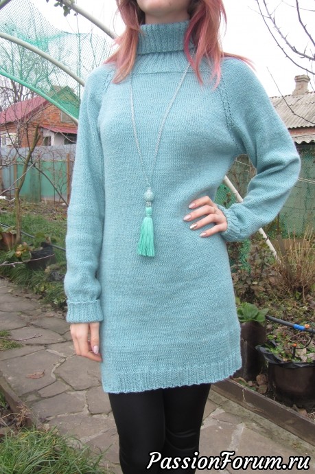 Платье-свитер для дочери +сотуар
