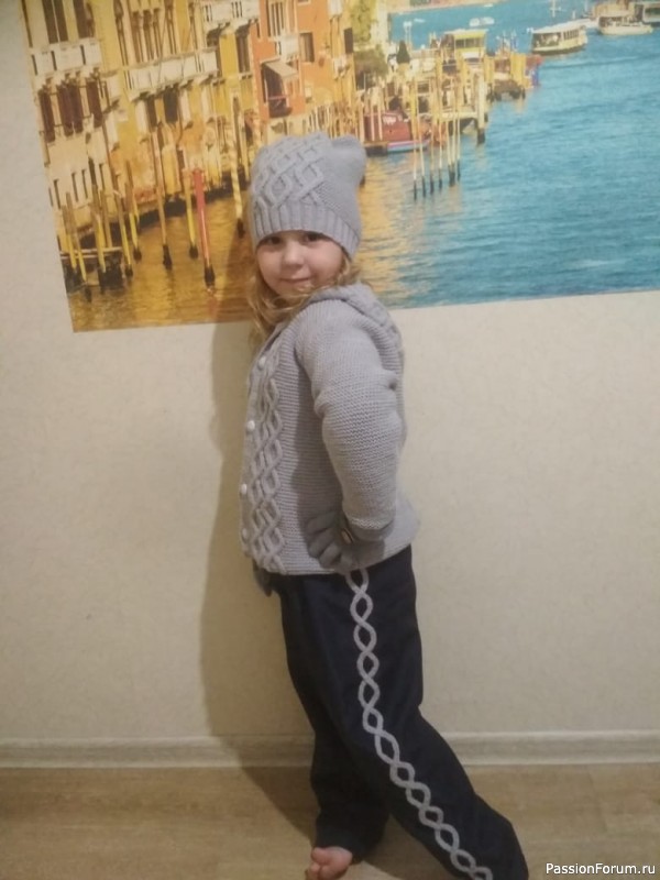 Комплект одежды "Зимушка" для девочки 6-7 лет