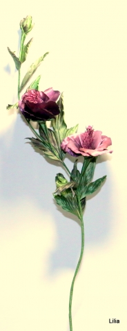 Интерьерный цветок "Китайская роза"
