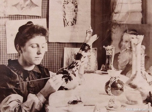 Керамика Rookwood Pottery в серебряной оправе