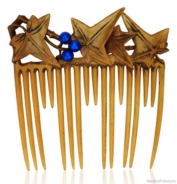 Рог в украшениях эпохи модерн