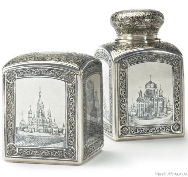 ​Русские серебряные чайницы XIX-ХХ века