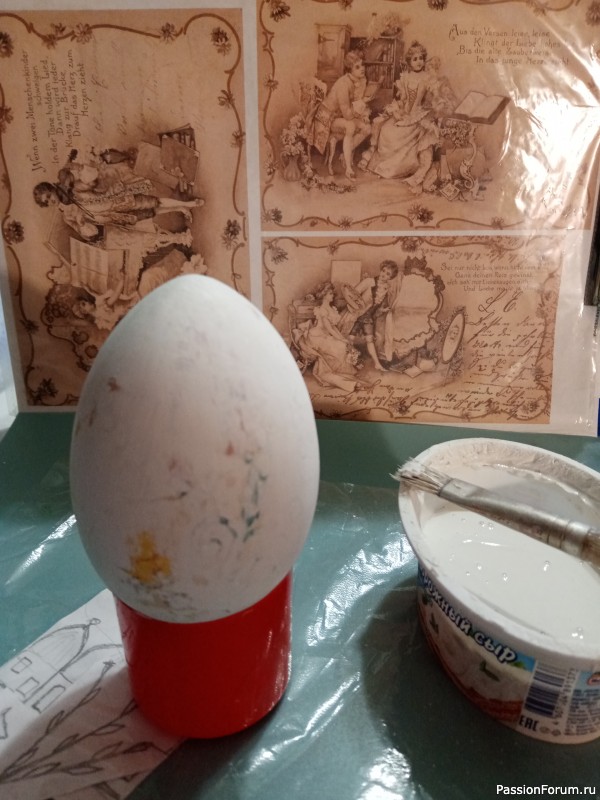 Пасхальное яйцо "Веточки вербы"
