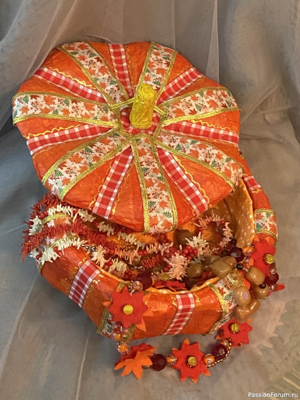 Шкатулка "Тыквенное настроение"