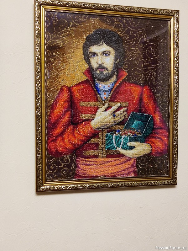 Вышивка бисером по наборам фирмы "Золотые ручки"