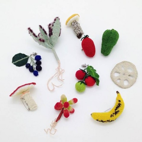Вязаные овощи и фрукты от японской художницы Hipota