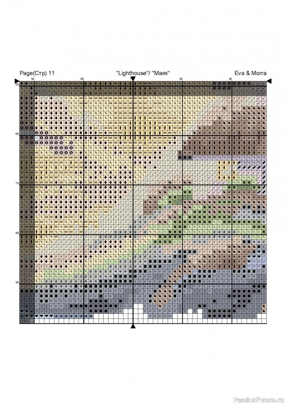 «Маяк» — бесплатная схема вышивки