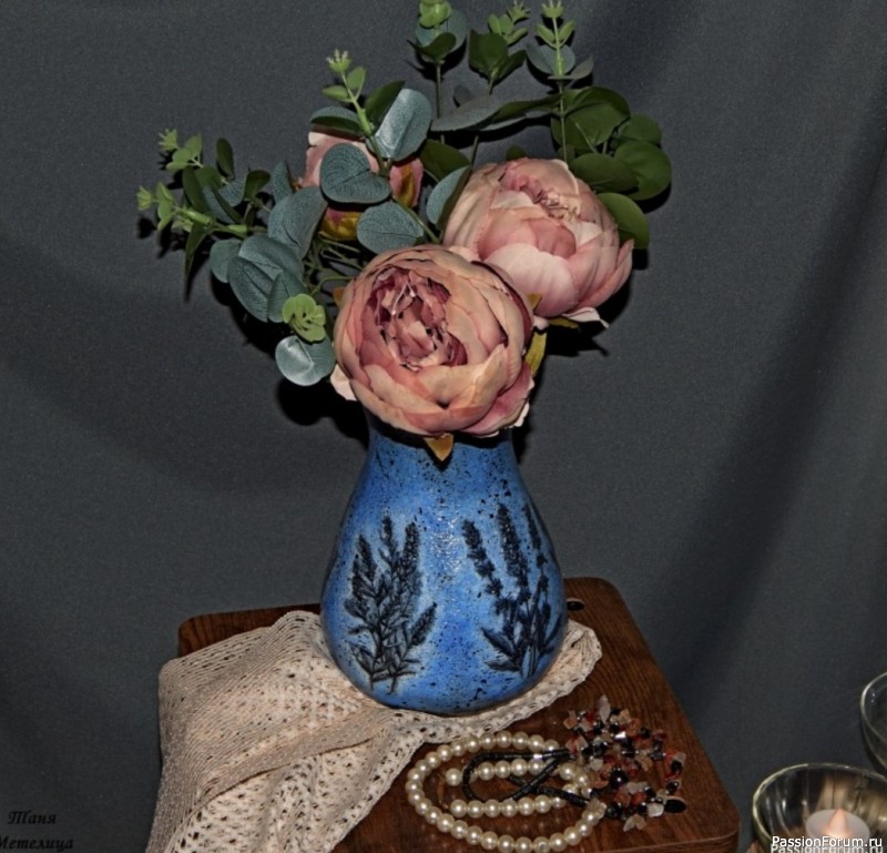 Кувшин или ваза из пластикового флакона. МК