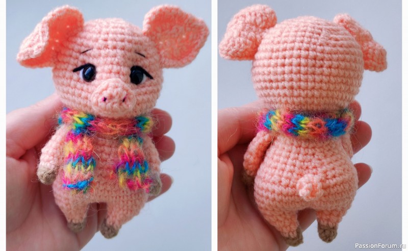 Поросеночек вязаный крючком