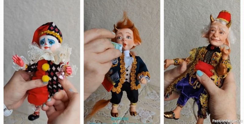 Мои куклы ручной работы клип часть №3