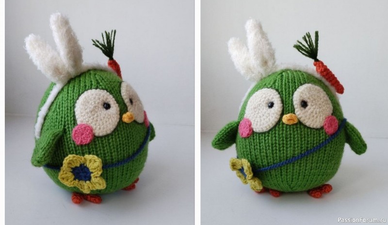 Сова спицами