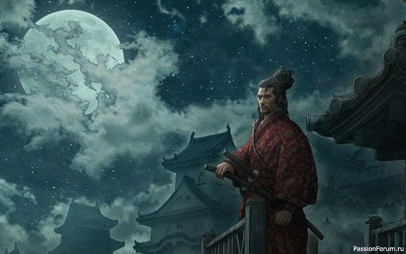 Мысли самурая при полной Луне: