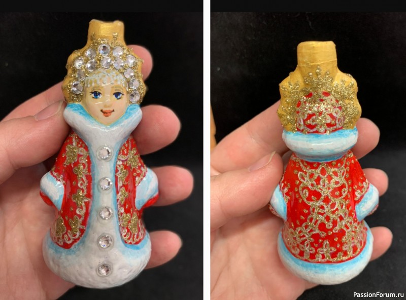 Елочная игрушка "Красавица Снегурочка"