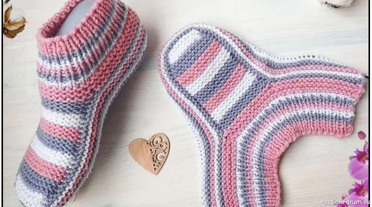 Men's seamless knitted slippers