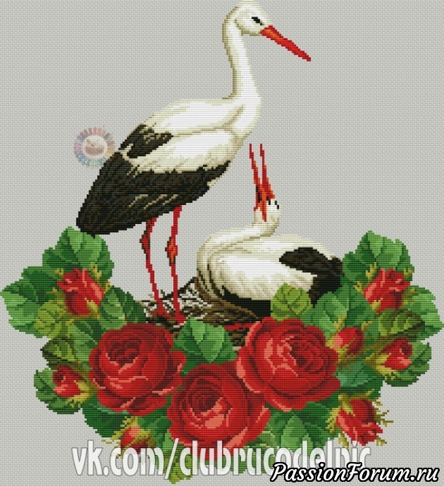 Аист схема цветная