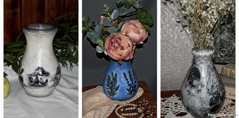 Кувшин или ваза из пластикового флакона. МК