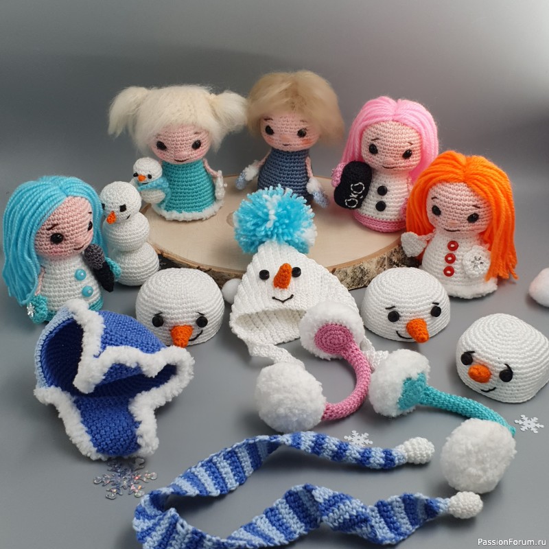 Мини-крошки "Хоровод снеговичков"