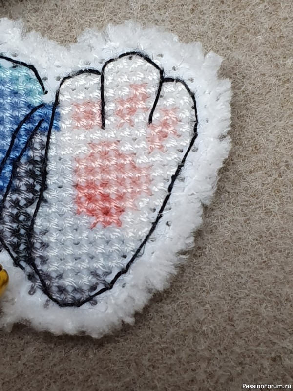 Вышивка крестом "Заяц Барабанщик". Хвастик