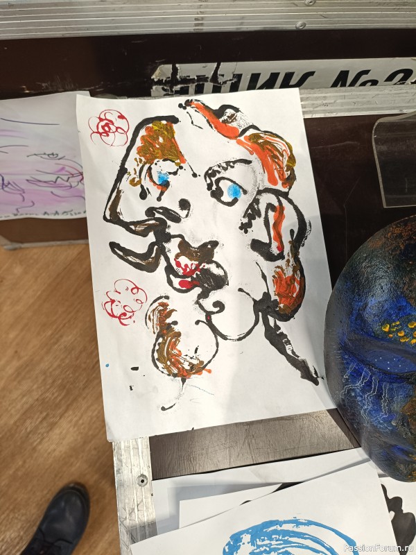 На мастер-классе...