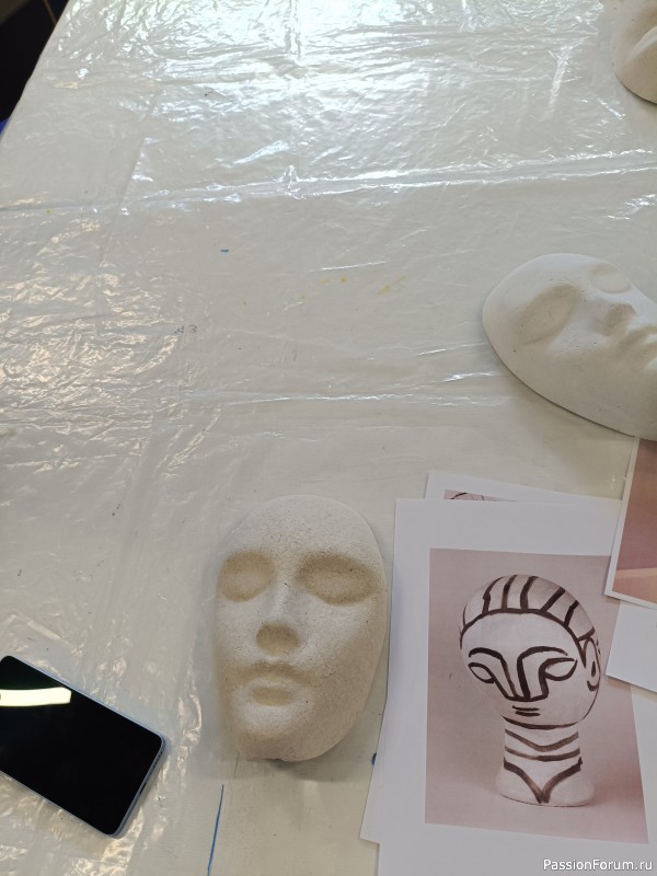 На мастер-классе...