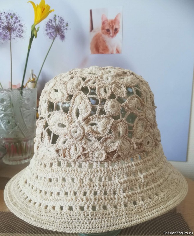 Летняя шляпа крючком