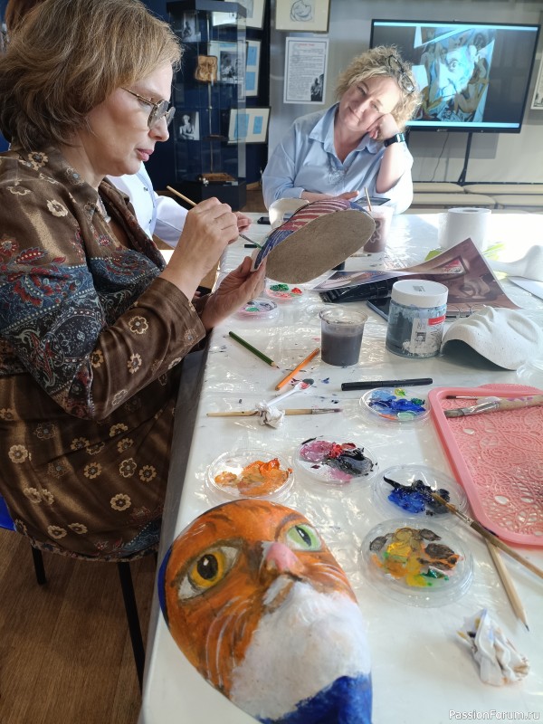 На мастер-классе...