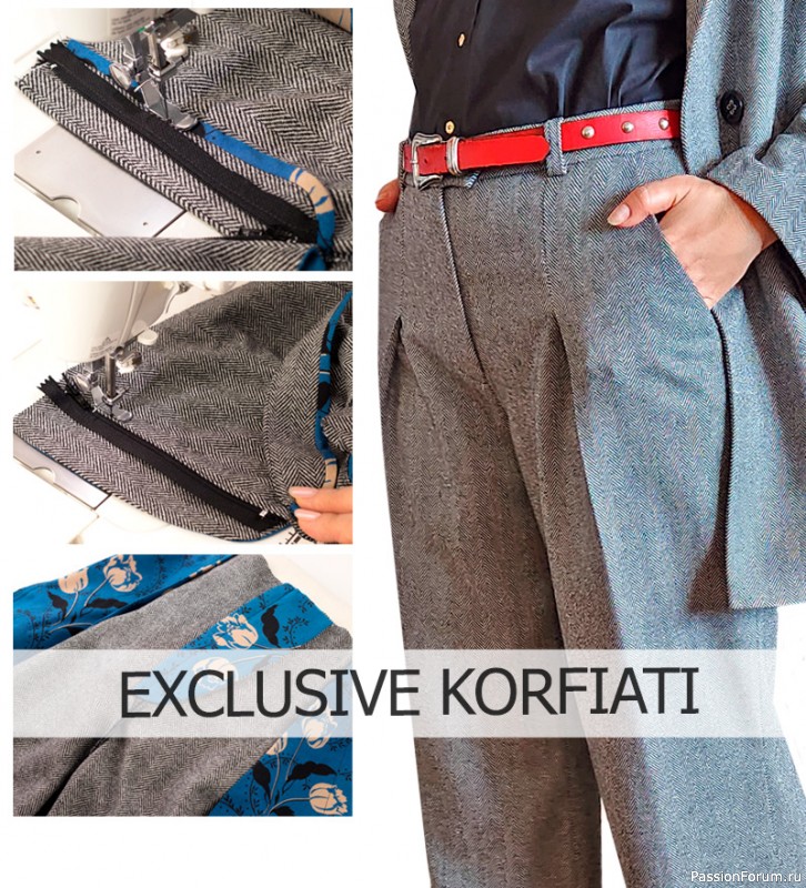 Два способа обработки застежки-молнии на классических брюках | Женская ...