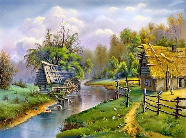 Домик в горах.