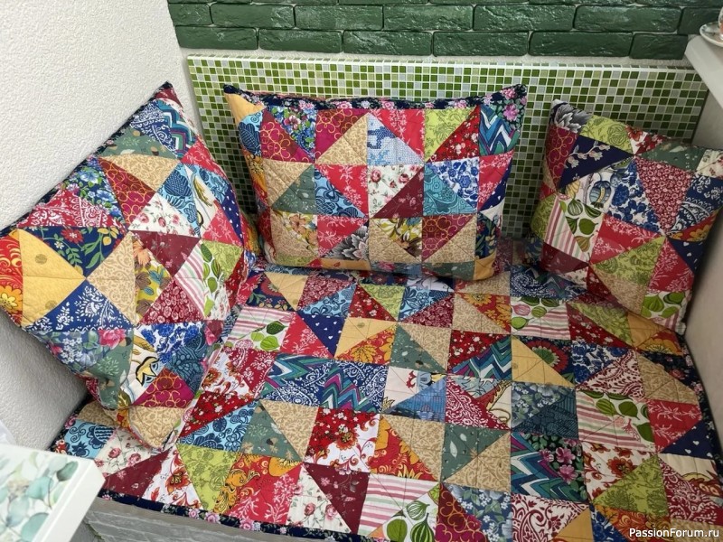 Жизнь лоскутного в интерьере