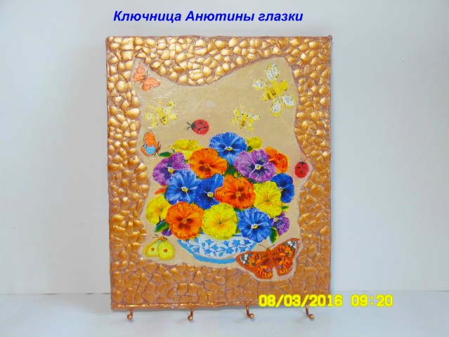 Моя учеба декупажу на ключницах.