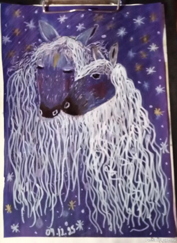 Мои рисунки к Новому Году и Рождеству